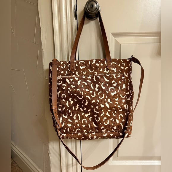 Madewell Medium Transport Tote Printed Calf Hair - Picture 6 of 15